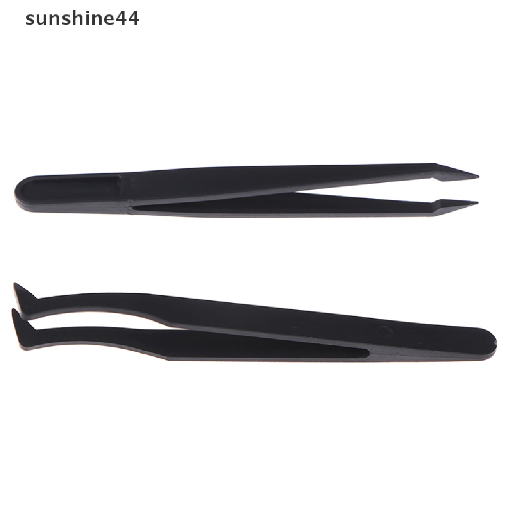 Sunshine Pinset Ujung Lurus / Lengkung Bahan Plastik Untuk Lukisan Diamond