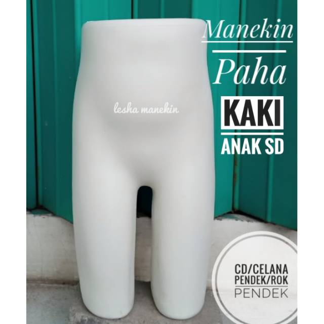 Manekin Patung Kaki Paha ANAK Putih Butek Dekorasi Toko