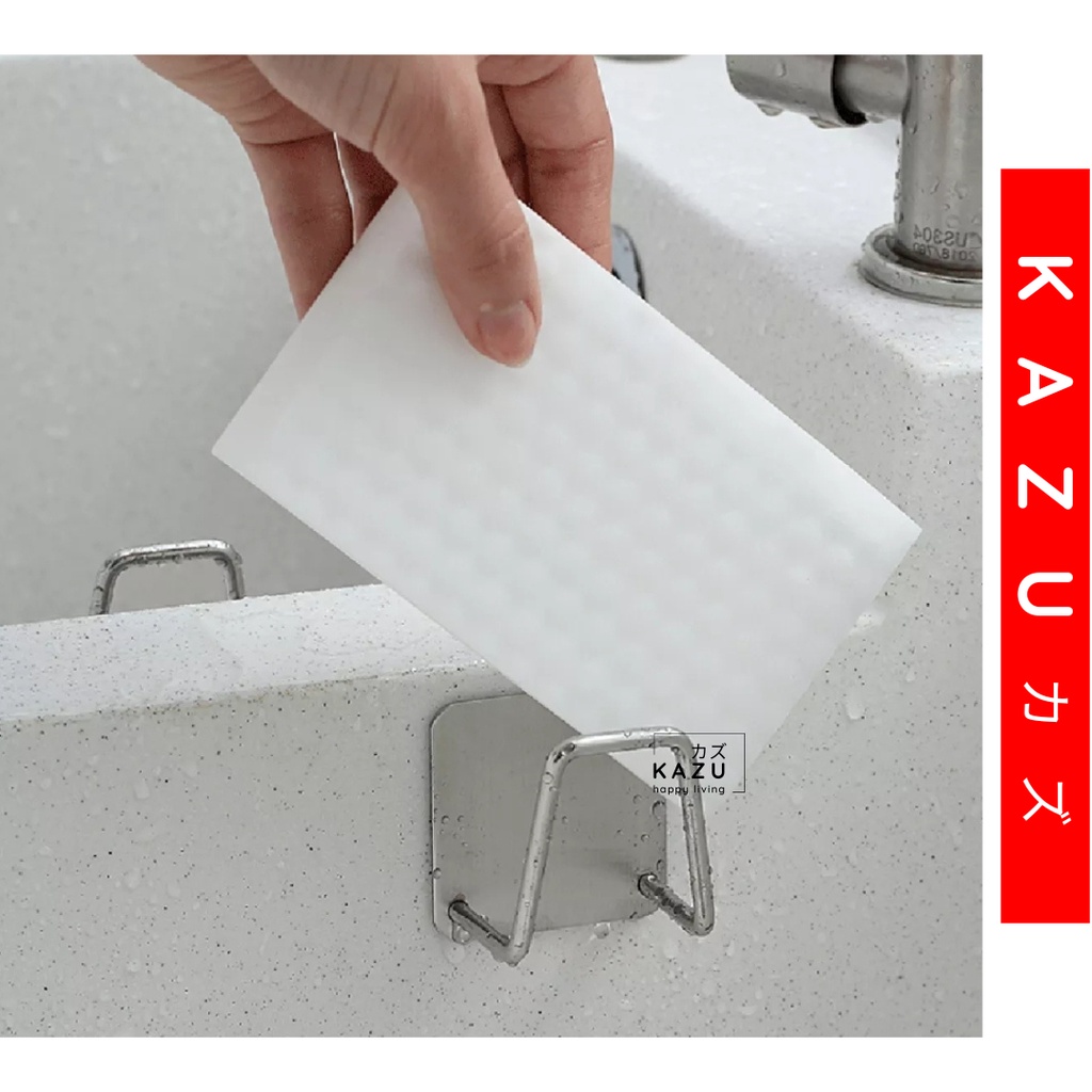 KAZU KHL213 Tempat Spons Cuci Piring STAINLESS STEEL Gantung Tempel Spon Sponge Drain Storage