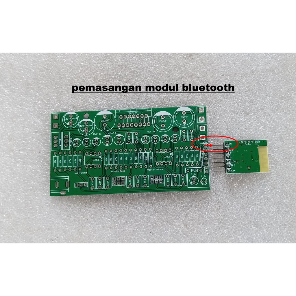 DIY Bluetooth 2.1 TDA7377 2x 15W Plus 2x JRC4558 Filter Subwoofer 30w