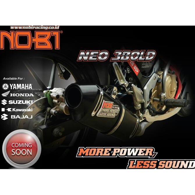 Knalpot Nobi / Nob1 Neo 3BOLD New Satria FU 150 FI Injection Injeksi