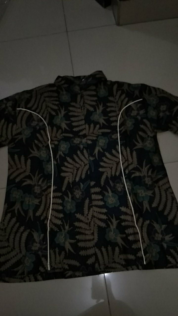Tey-17 Batik Wanita Asj Sa Hrb026 Kenongo Kemeja Tosca Pendek