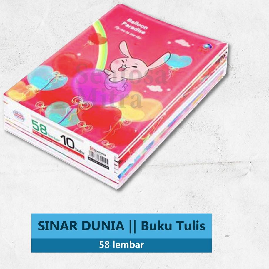 

Berkualitas Buku Tulis Sinar Dunia / SIDU 58 Lembar