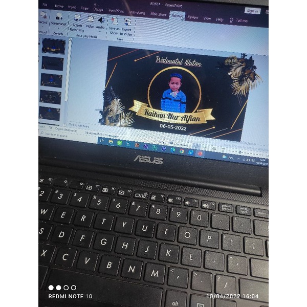 template undangan video khitanan / undangan video khitanan