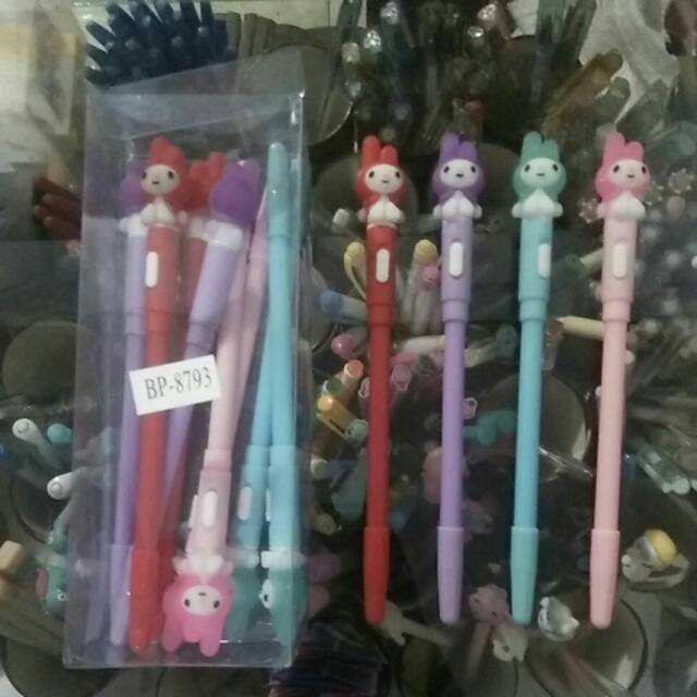 

Bolpen Gel LAMPU LED motif LOL (isi 12pcs)