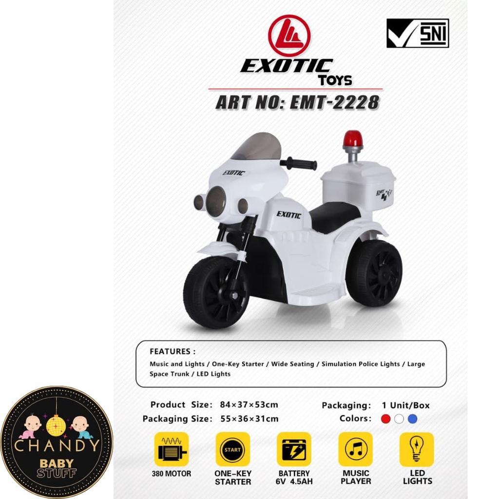 SEPEDA MOTOR AKI ANAK EXOTIC EMT 222