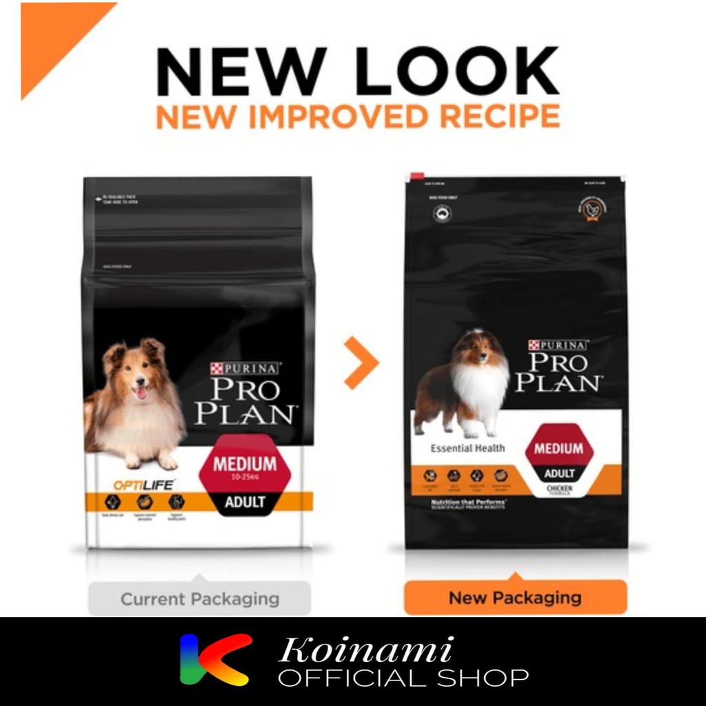 Proplan Essential Health Medium Adult Chicken 2,5 kg / Makanan Anjing Besar / Makanan Anjing Medium