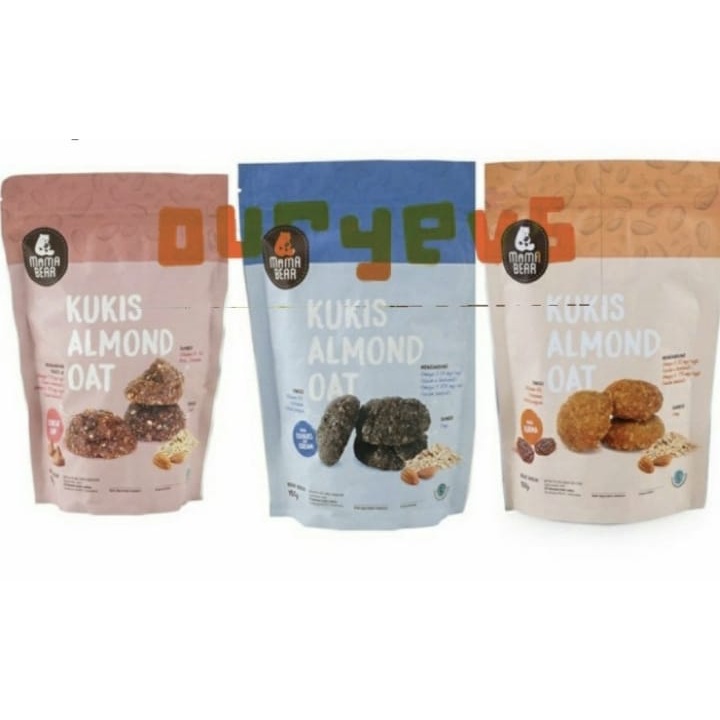 Mama Bear Kukis Almond Oat / Kukis Almond Oat MamaBear/ Kukis Pelancar ASI/ ASI Booster