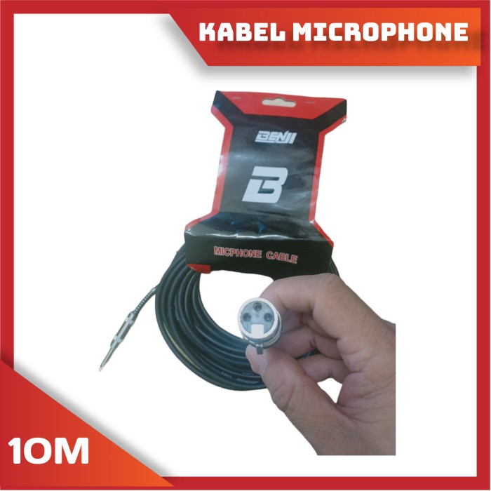 KABEL MIC MICROPHONE HIGH QUALITY PANJANG 10M