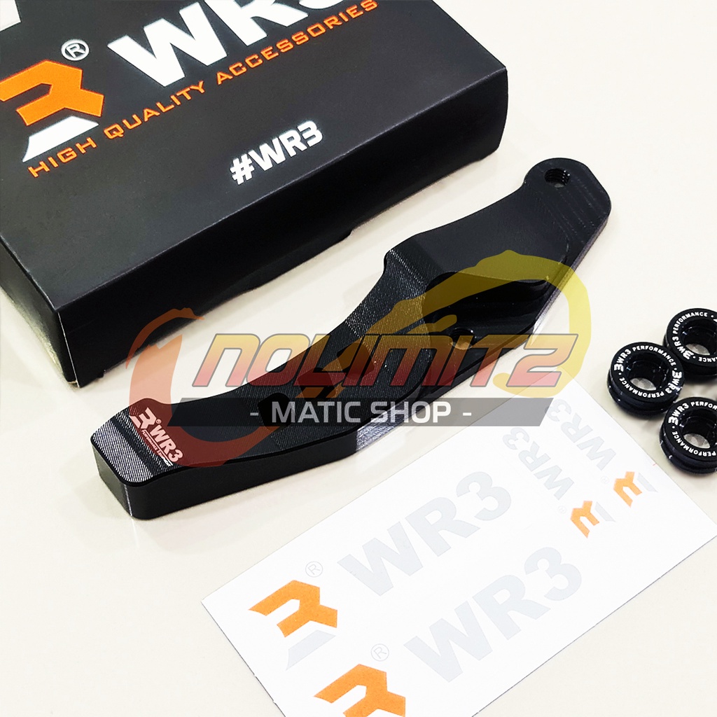 Breket Spacer Kaliper Depan Brembo M4 GP4RS Monoblock 108mm WR3 Yamaha XMAX