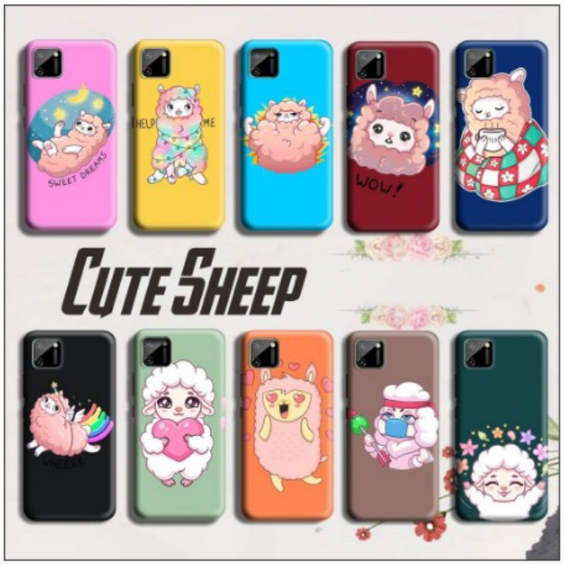 MACARON softcase silikon candy Gambar CUTE SHEEP SERIES for Samsung galaxy note 8 iPhone 5s realme 3