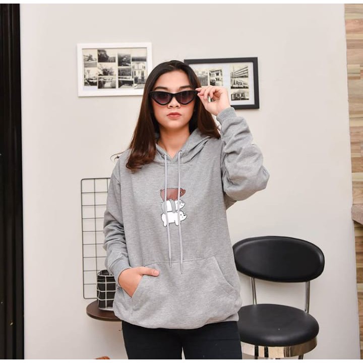 Sweater Pria/Wanita Keren Berkualitas - Bare Bear Stacked Up