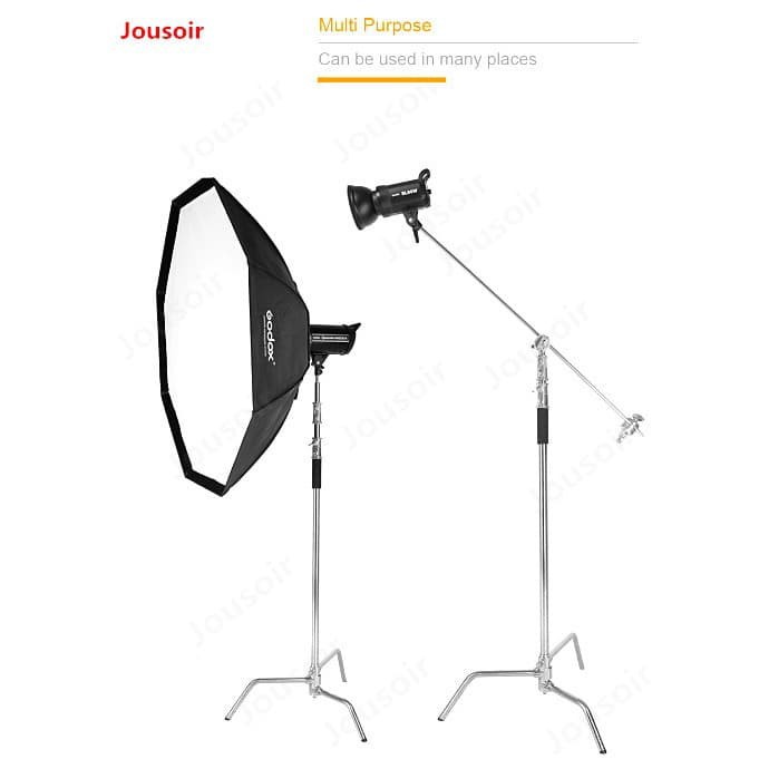 Jousoir CD50 - C Stand Heavy Duty Boom Arm &amp; Lightstand Setara E image