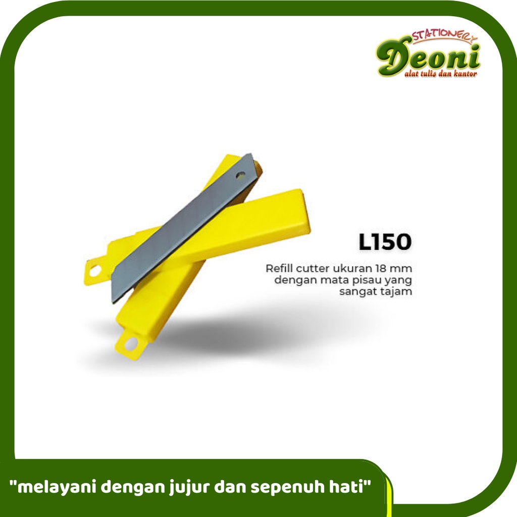 

SDI 1404 (L-150) Cutter Blade Refill Isi Pisau Pemotong isi 5 Pcs