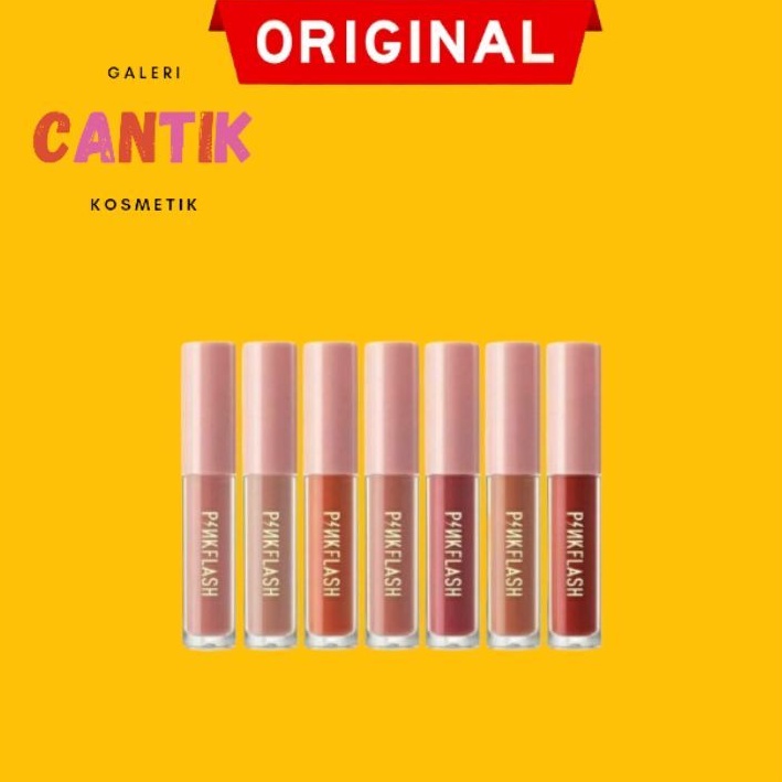 PINKFLASH Lip Matte Waterproof Lipstik Lembut Tahan Lama