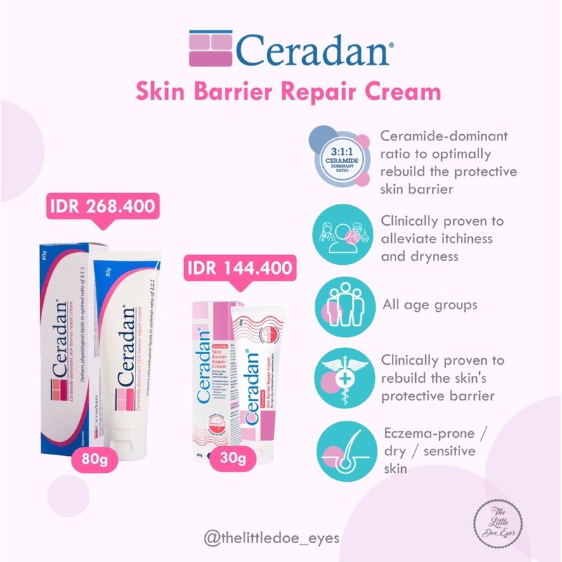 [READY] Ceradan advanced/ skin barrier repair cream / hydra lotion / 30gr/ 80gr/ 150gr