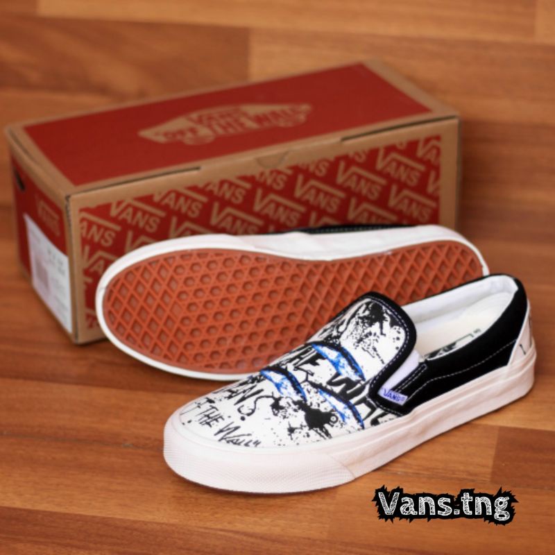 Sepatu Vans Slip On Blue Tuna Premium / Vans Slip On OG Lx Ralph Steadman Blue tuna / Vans Slip On Termurah