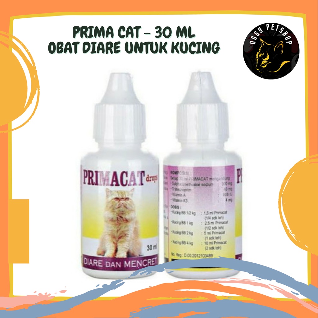 PRIMACAT OBAT DIARE DAN MENCRET UNTUK KUCING