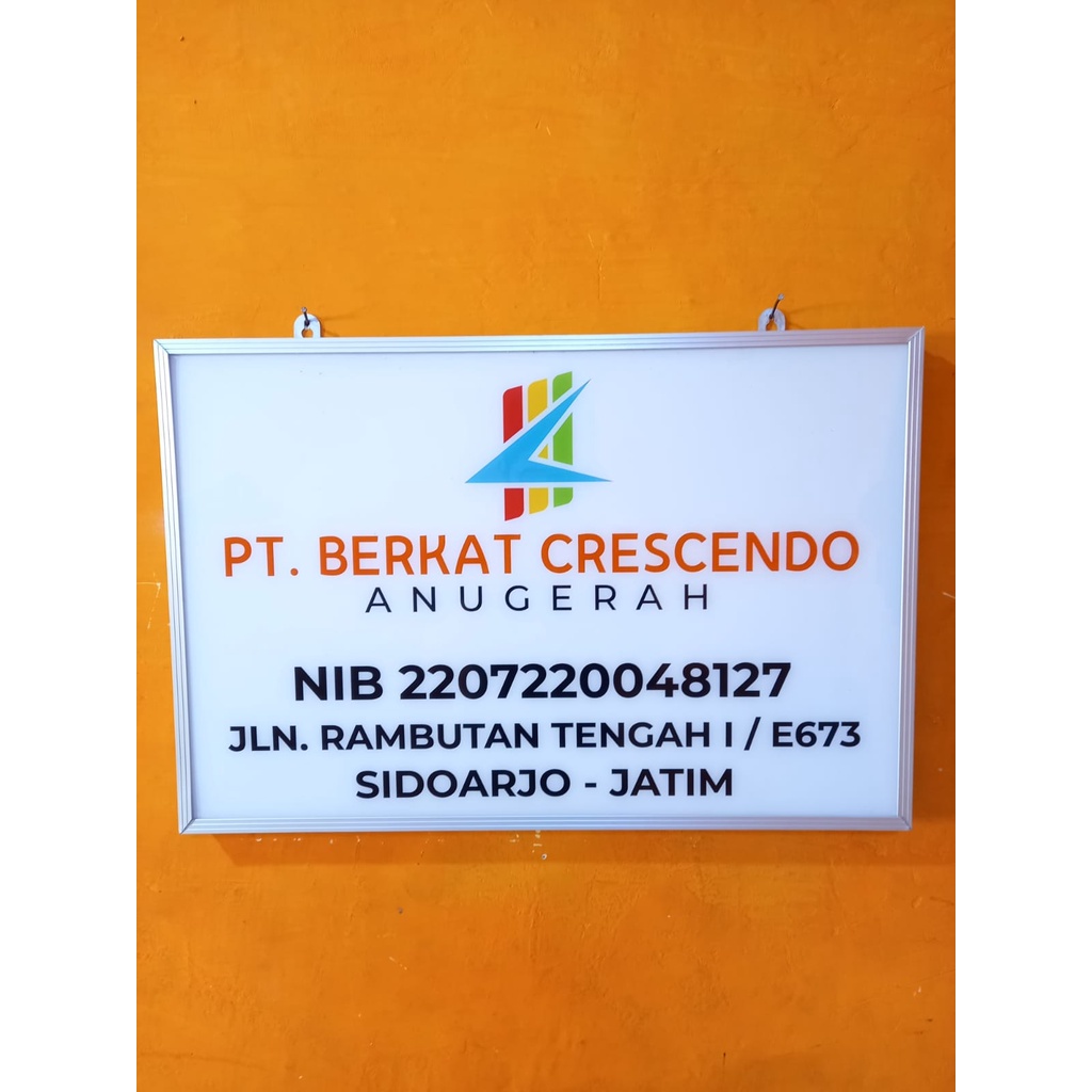 Jual Papan Nama Perusahaan Papan Nama Akrilik Papan Nama Gantung