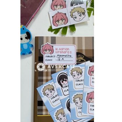 

Paling Sesuai.. Spy x Family Sticker Buku custom DAPAT SEMUA KARAKTER