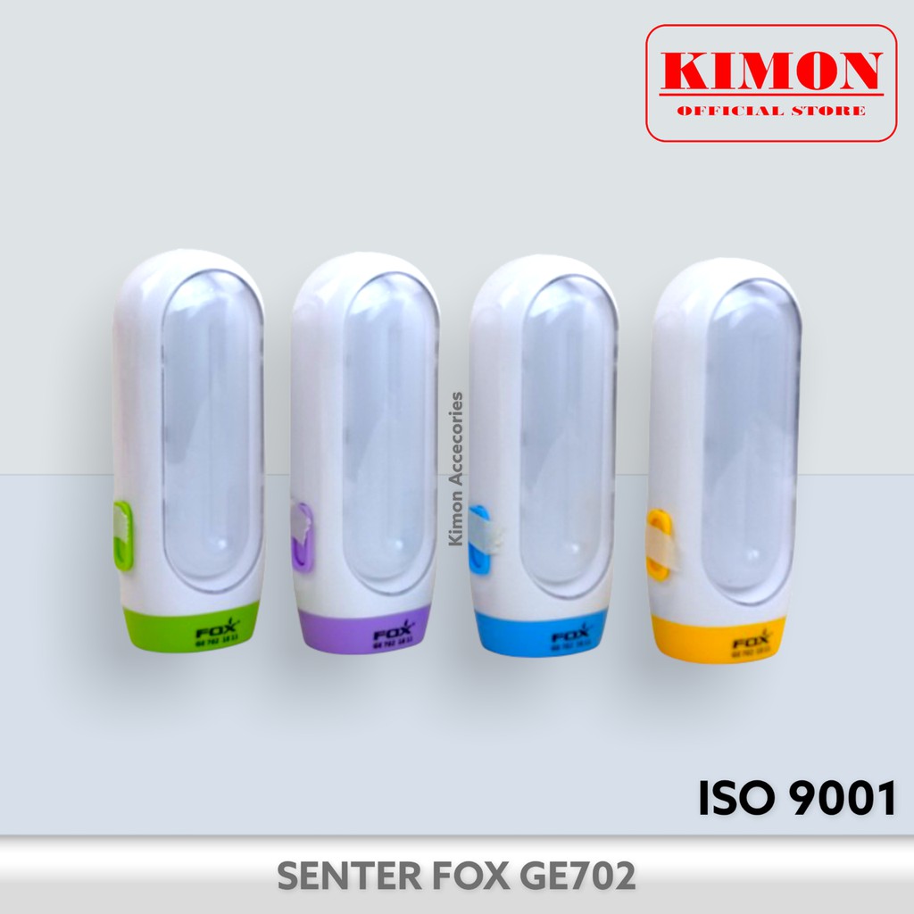 SENTER FOX GE702 LED SENTER LAMPU DARURAT EMERGANCY LAMP RECHARGEABLE