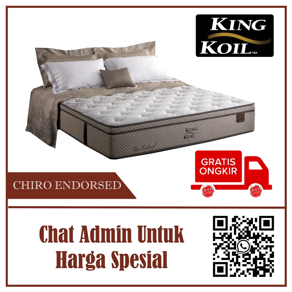 Springbed Matras Kasur Kingkoil Chiro Endorsed