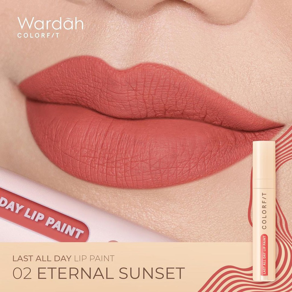 ❤️GROSIR❤️ Wardah Colorfit Last All Day Lip Paint / Tahan Lama 12 Jam