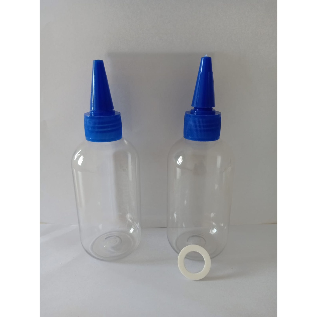 { paket isi 10pcs } BOTOL SBR 150ML KERUCUT BIRU BODY NATURAL
