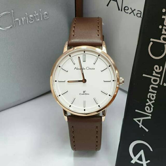 Alexandre Christie AC 8492 Wanita RoseGold White