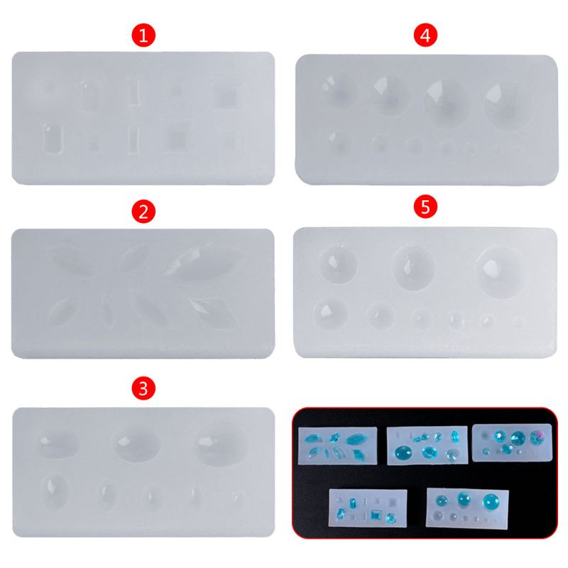 SIY  Silicone Mold DIY Epoxy Resin Crafts Jewelry Making Tool Geometric Handmade Mini