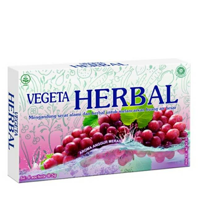 

Vegeta Herbal Minuman Kesehatan Pencernaan Anggur Merah 6X5g