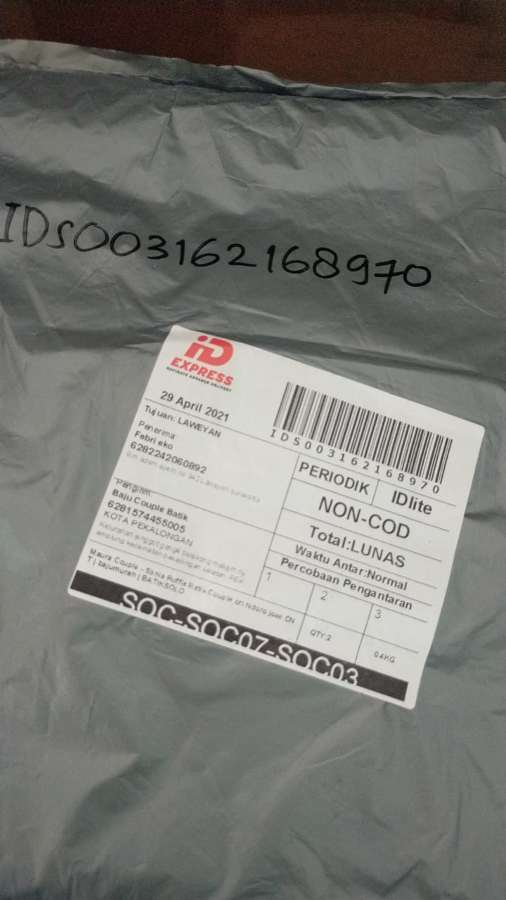 Maura Couple - Sania Ruffle Batik Couple Ori Ndoro Jowi Dnt | Bajumurah | Batiksolo