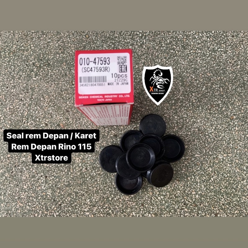 Seal Rem Depan Rino / Karet Rem Depan Rino 115 (SC47593R) seiken Jepang