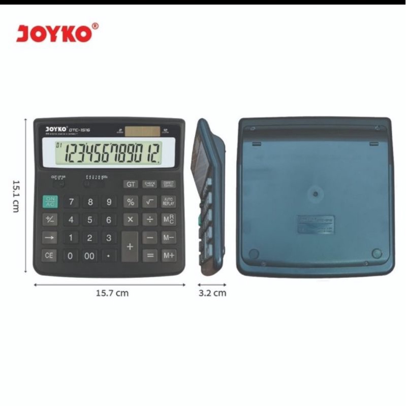 Kalkulator 12 Digits JOYKO DTC 1516 Calculator Check Correct Bisa Cek Ulang Ori