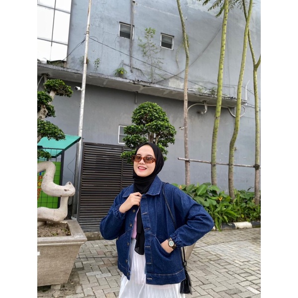 JACKET JEANS ZILVA LUCU OVERSIZED KEKINIAN