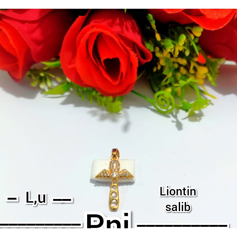 Liontin Wanita Dewasa Permata Salib (COD)