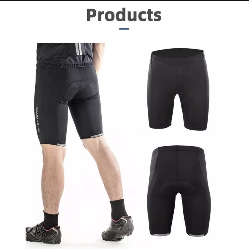 ROCKBROS RK1008 Cycling Short Pants- celana sepeda Padding Pria Wanita