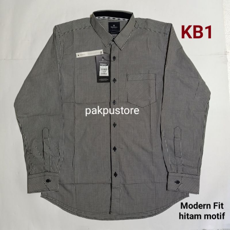 Kemeja Pria Lengan Panjang Merk BENHILL Branded Original