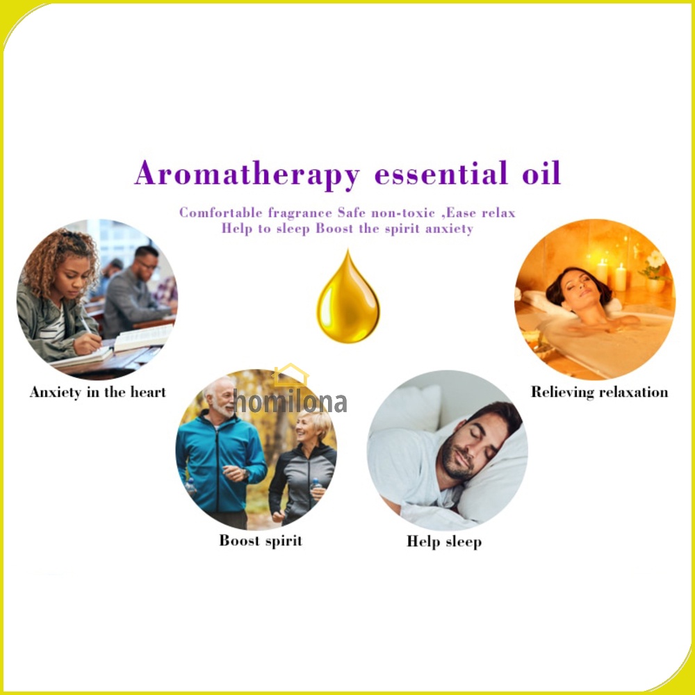 Minyak Aromaterapi Diffuser Essensial Murni 10ml - Taffware HUMI RH-25 / Pengharum Ruangan Pure Aromatherapy Essential Oil Fragrance for Humidifier Lavender Lemon Lily Sandalwood Green Tea Sakura Cherry Blossoms