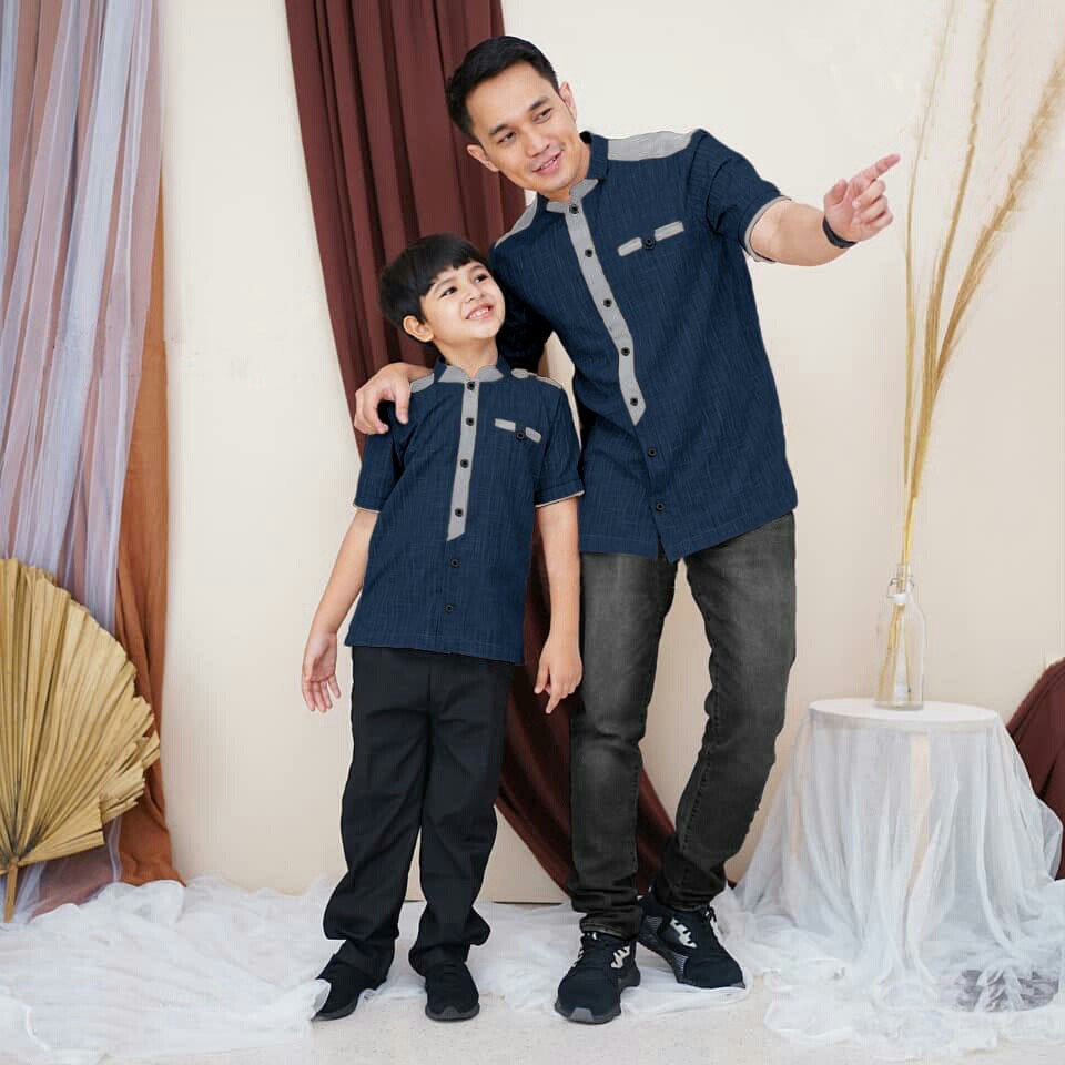 Couple Tikko - Couple Muslim Ayah &amp; Anak - Baju  Koko Ayah &amp; Anak Terbaru