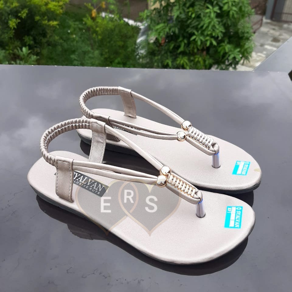 TOKOERS SDPD02 Sepatu Sandal Wanita Perempuan Model Teplek Tali - Motif Spiral