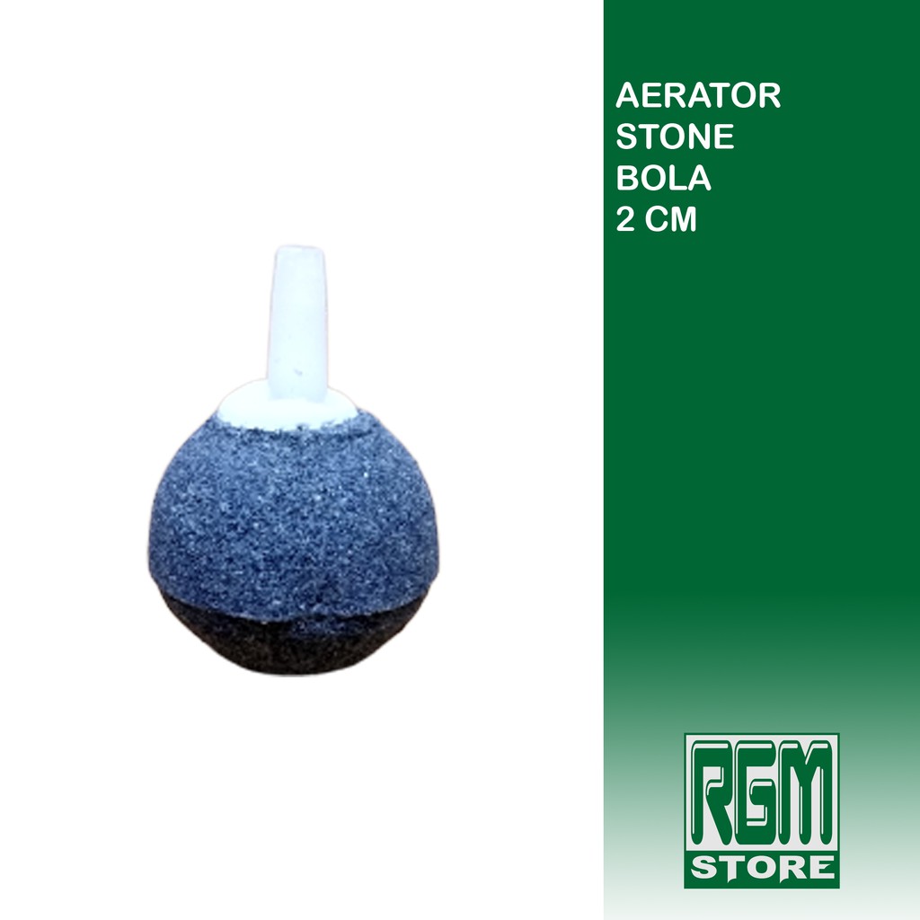 AIR STONE BULAT 2cm Aerator Aerasi Batu Gelembung  Udara Aquarium murah