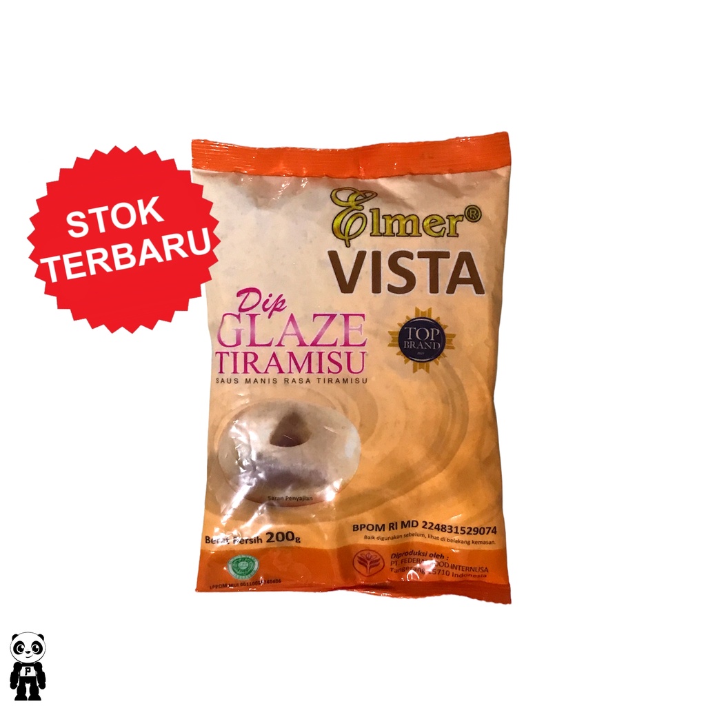 

Dip Glaze Elmer Tiramisu 200g Topping Donat Tiramisu