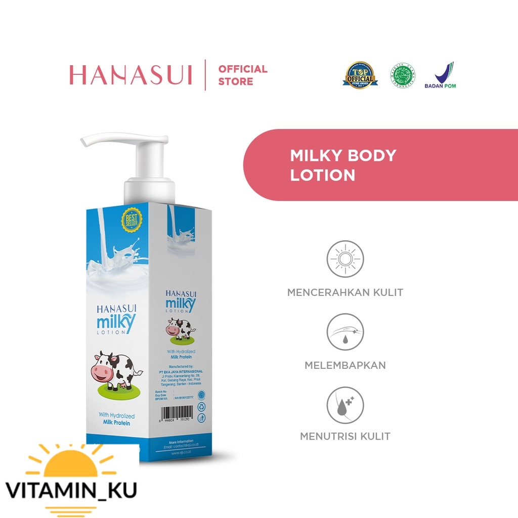 Hanasui Milky Body Lotion #Vitamin_KU