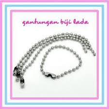 

1.000 PCS rantai biji lada / merica / ball chain / rantai kodok / tali hang tag label merk