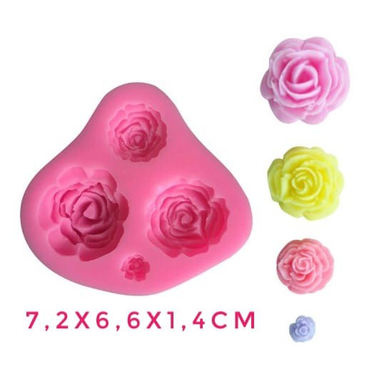 CETAKAN SILIKON. SILICONE MOLD MOTIF BUNGA. CETAKAN FONDANT MOTIF BUNGA 2
