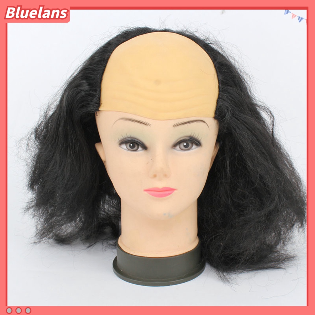 Wig Rambut Botak Palsu Universal Bahan Lateks Dapat Digunakan Kembali Untuk Cosplay Halloween