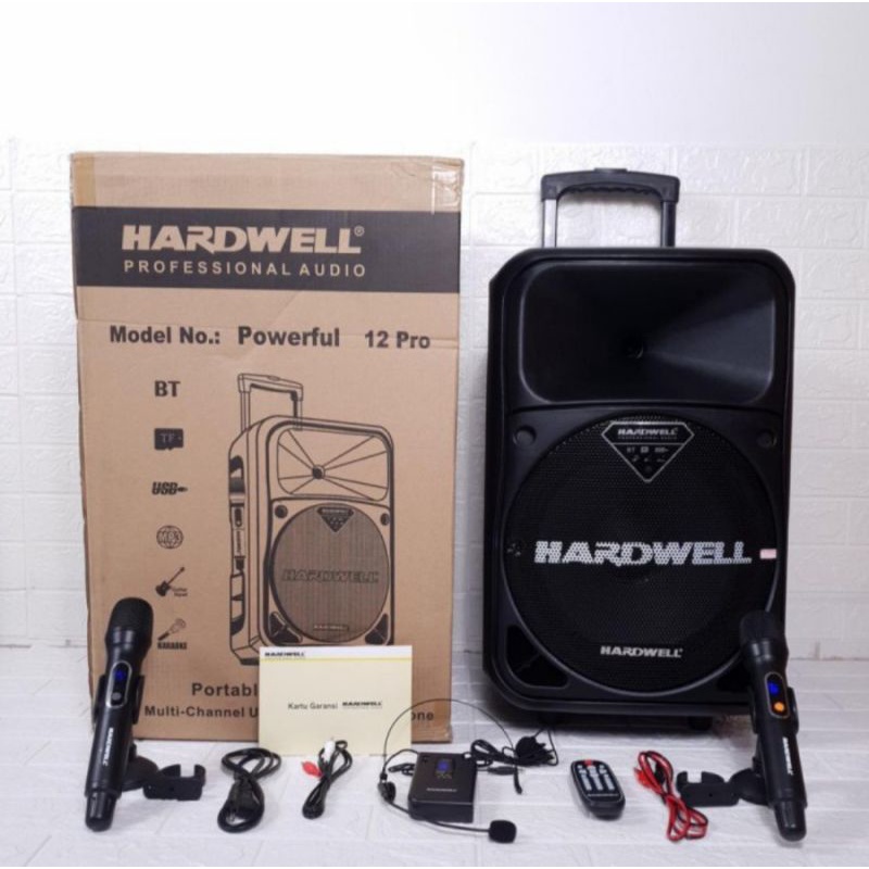 Speaker Portable Hardwell Powerfull 12 12inch Original