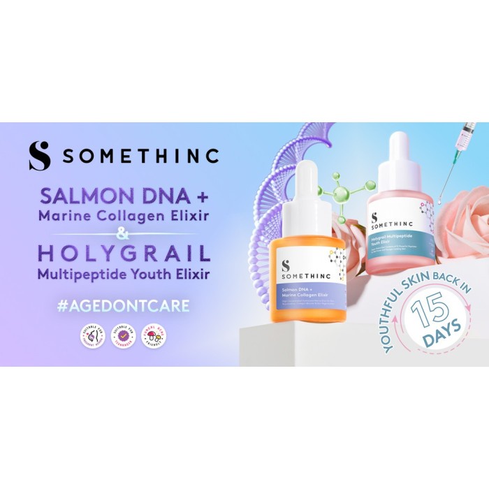 SOMETHINC Salmon DNA + Marine Collagen Elixir ORIGINAL / SOMETHINC Holygrail Multipeptide youth Elixir ORIGINAL / SERUM SOMETHINC