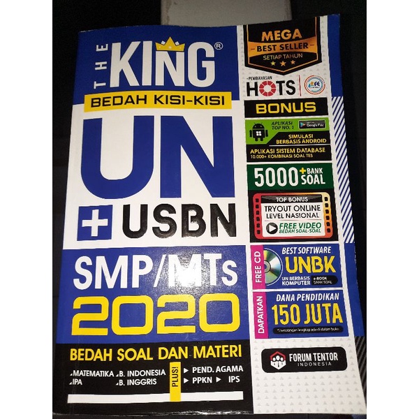 

The king buku UN & USBN SMP/MTs 2020